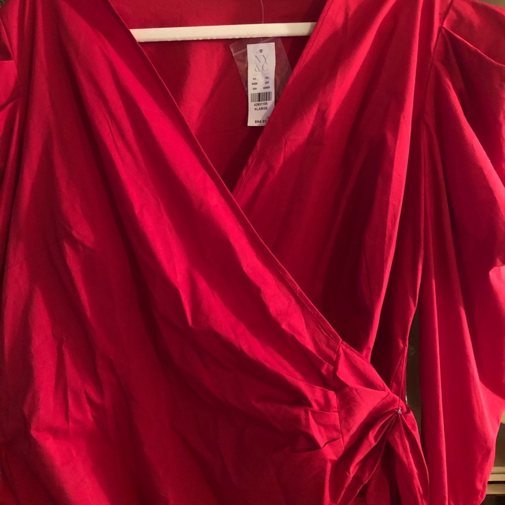 Red wrapped Shirt
